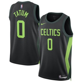 Canotte Uomo Boston Celtics Tatum Nike 2024-25 City Edition Nero Swingman